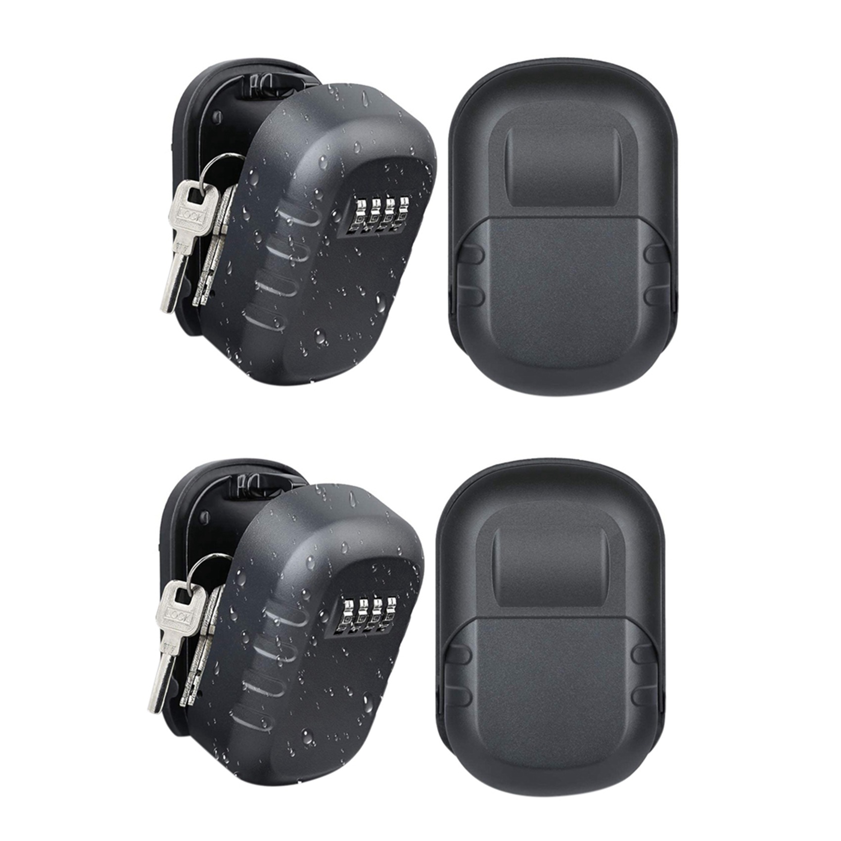Lockbox Key Secure - Caja de Seguridad para Llaves ABKN-2X,