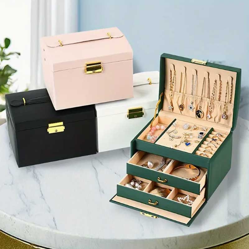 Lockbox Key Secure - Caja de joyería de mano con