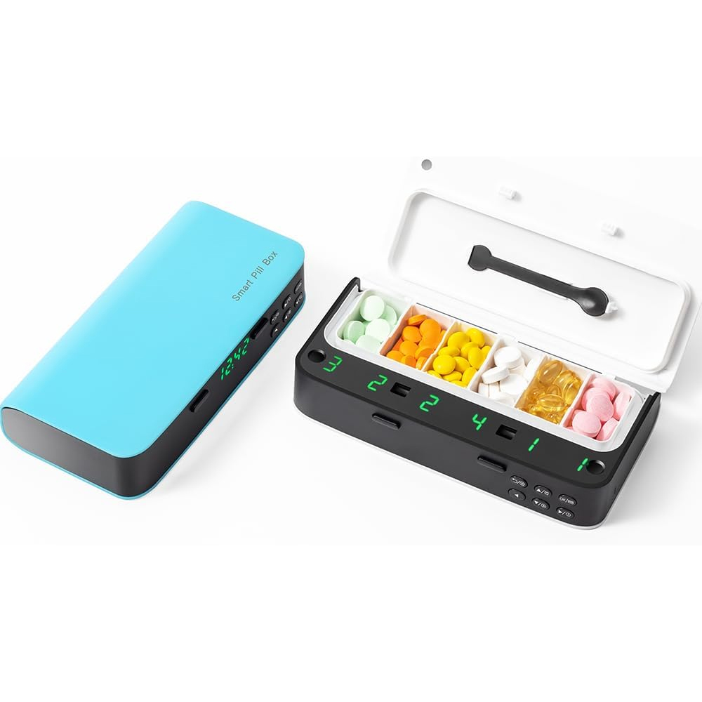 Medicine Cabinet Lock - Dispensador de pastillas con alarma, organizador