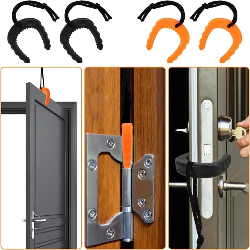 Door Stop Alarm - Puerta de goma fácil de usar,