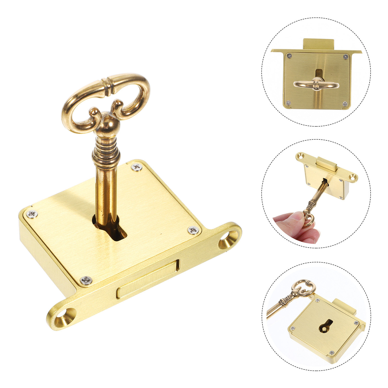 Lockbox Key Secure - Juego de 1 cerradura de latón