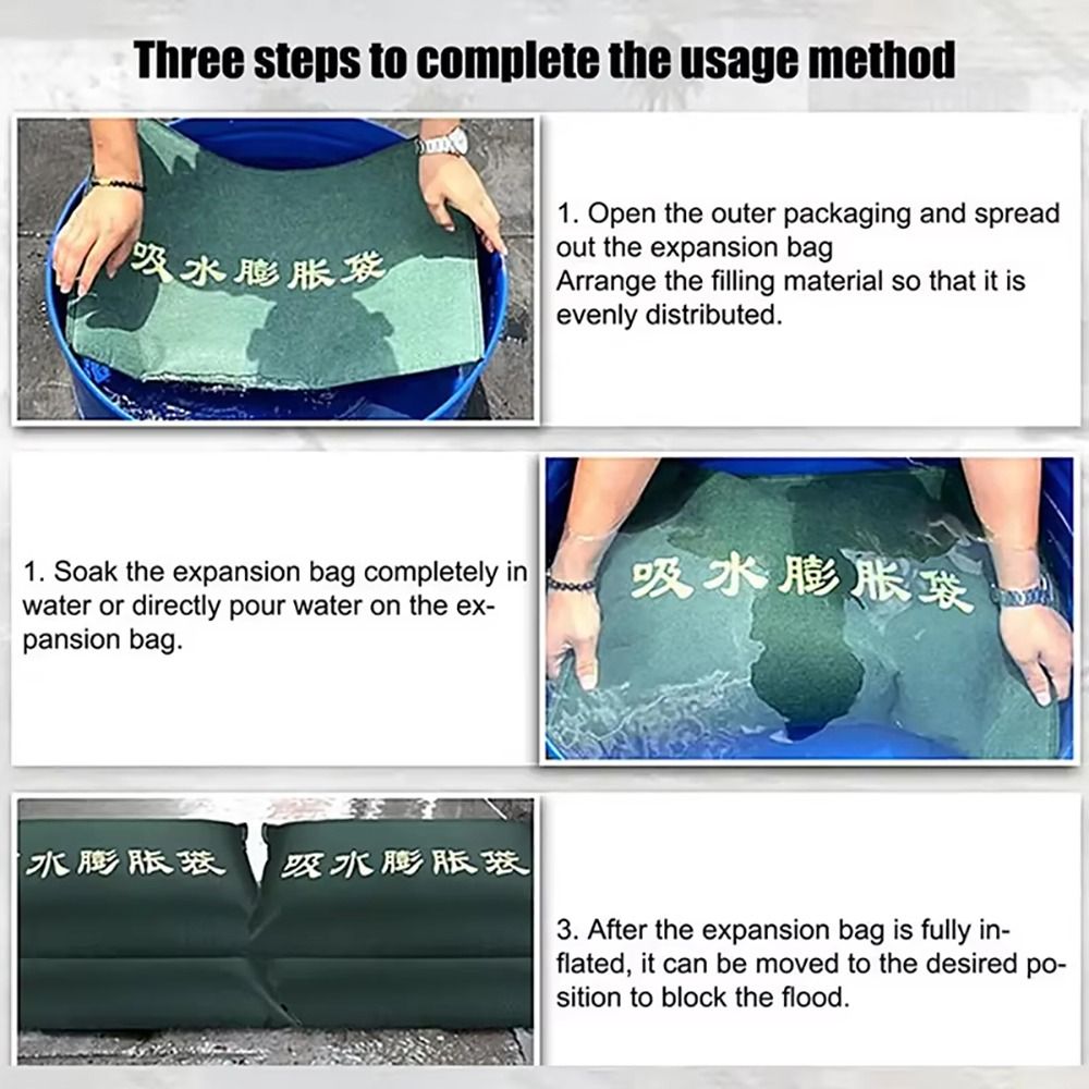 Flood Barrier Bag - Bolsa de arena absorbente de agua