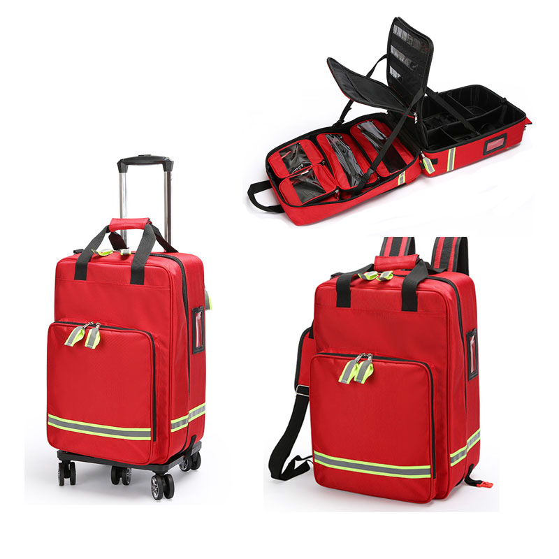 First Aid Bag Kit - Bolsa de primeros auxilios con carrito