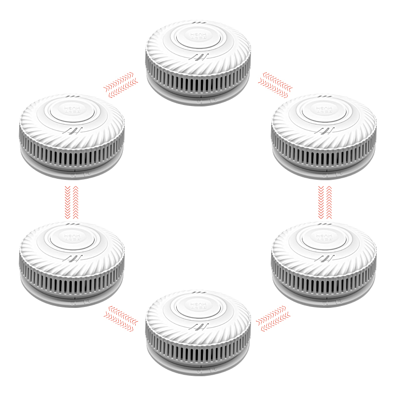 Smoke Detector Interconnected - Detectores de Humo Interconectados con Batería