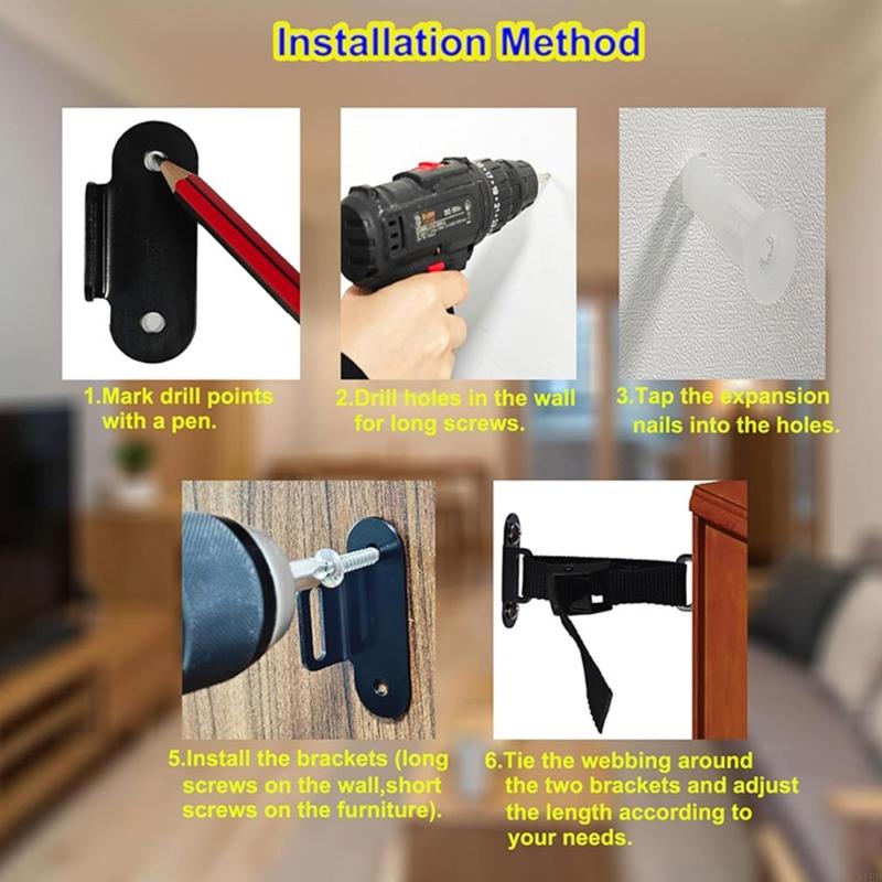 Correa ajustable anticaída par - Earthquake Anchor Strap reseña y precio