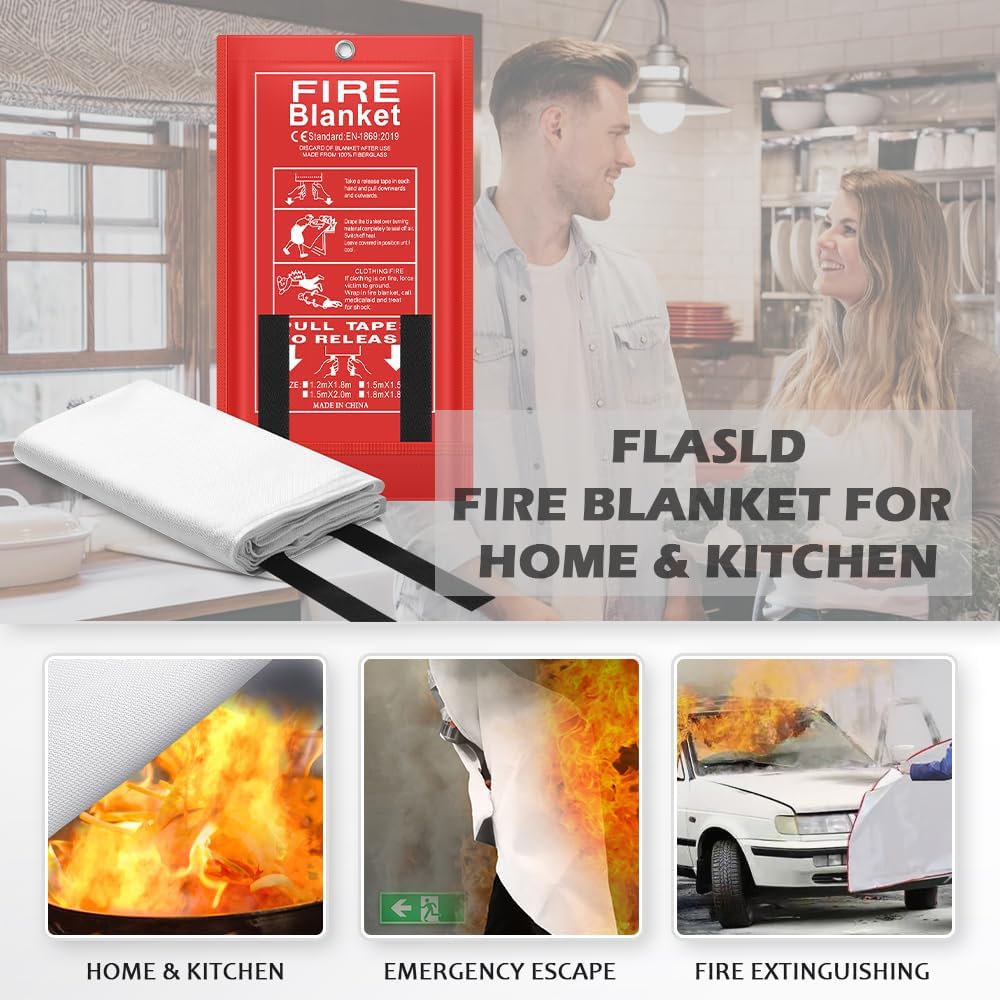 Manta Ignífuga de Emergencia T - Fire Blanket Kitchen reseña y precio