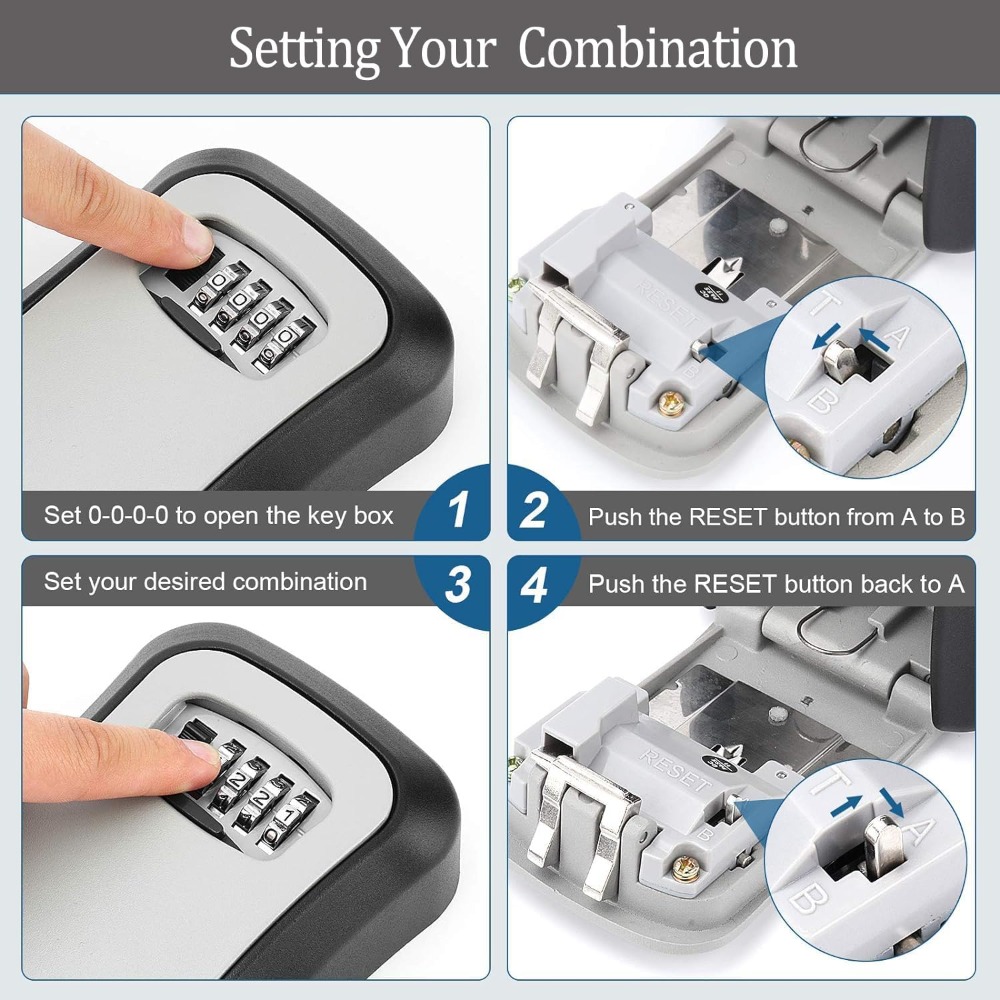 Caja de seguridad para llaves, - Lockbox Key Secure reseña y precio