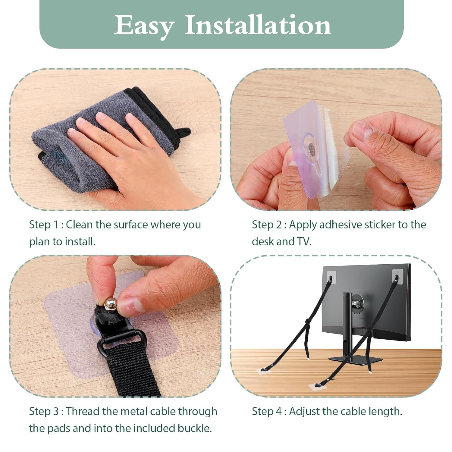 Correas de seguridad ajustable - Earthquake Anchor Strap reseña y precio