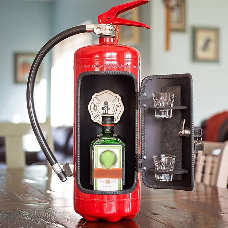 Caja de vino con forma de exti - Fire Extinguisher Small reseña y precio