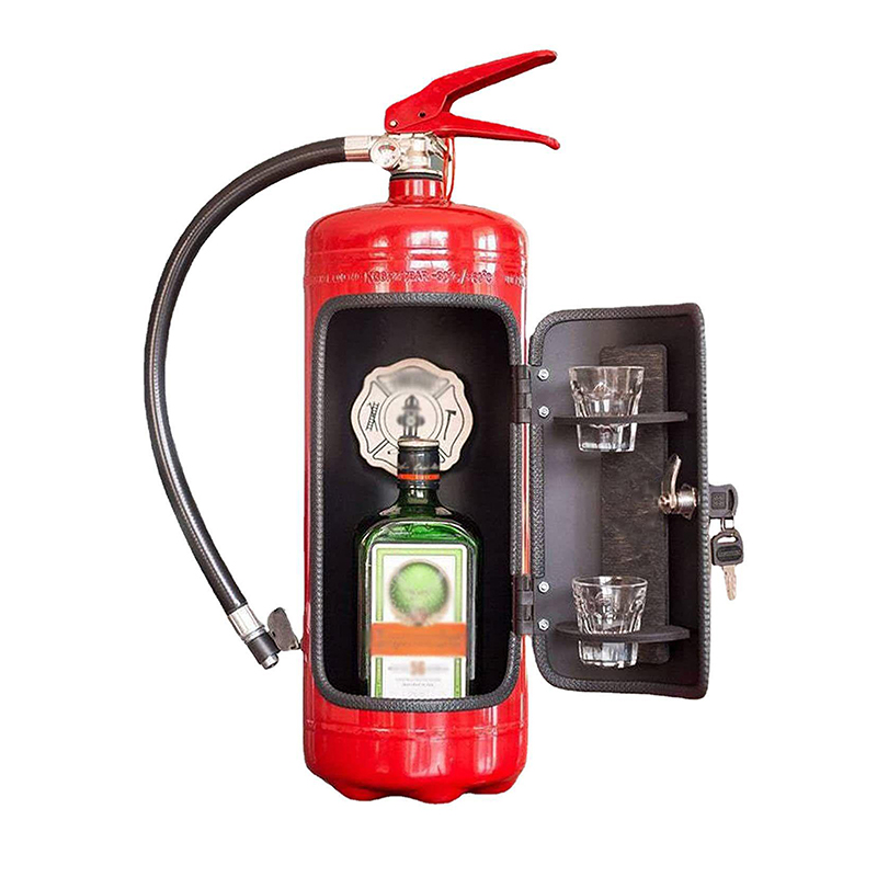 Caja de vino con forma de exti - Fire Extinguisher Small reseña y precio