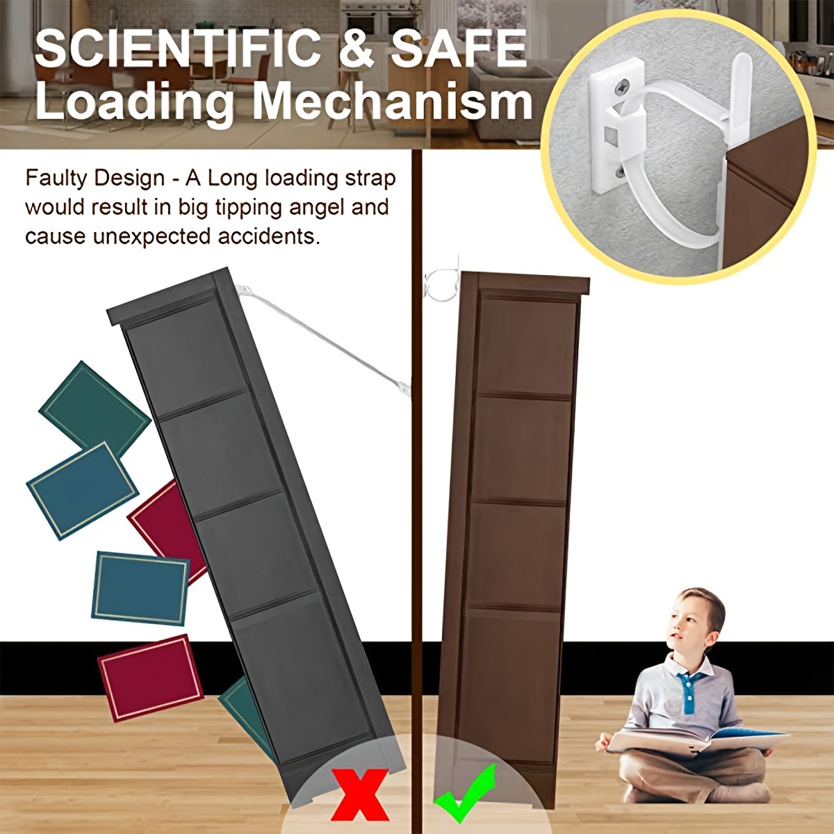 Anclajes para muebles Correas  - Earthquake Anchor Strap reseña y precio