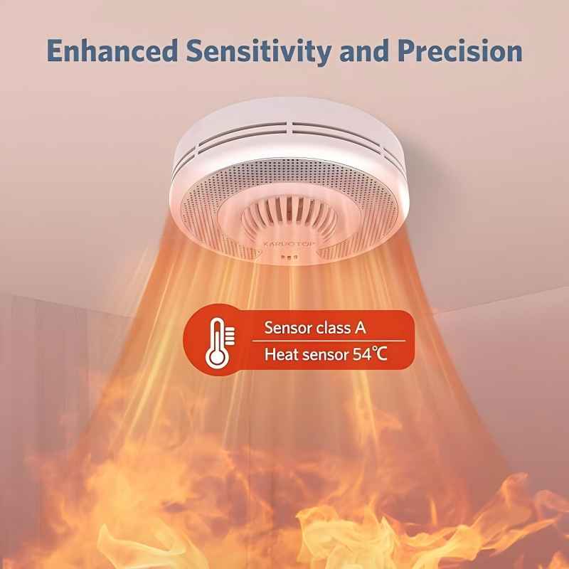 Detector de alarma de calor y  - Smoke Detector Interconnected reseña y precio