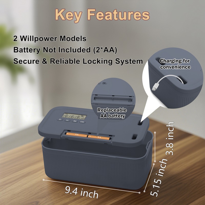 Caja de bloqueo con temporizad - Medicine Cabinet Lock reseña y precio