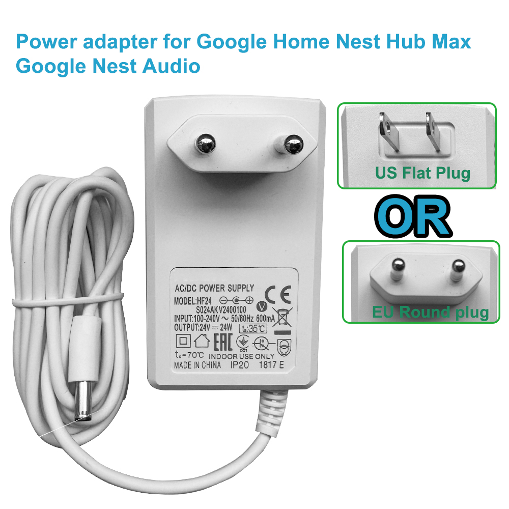 Adaptador de fuente de aliment - Google Speaker Nest Audio reseña y precio