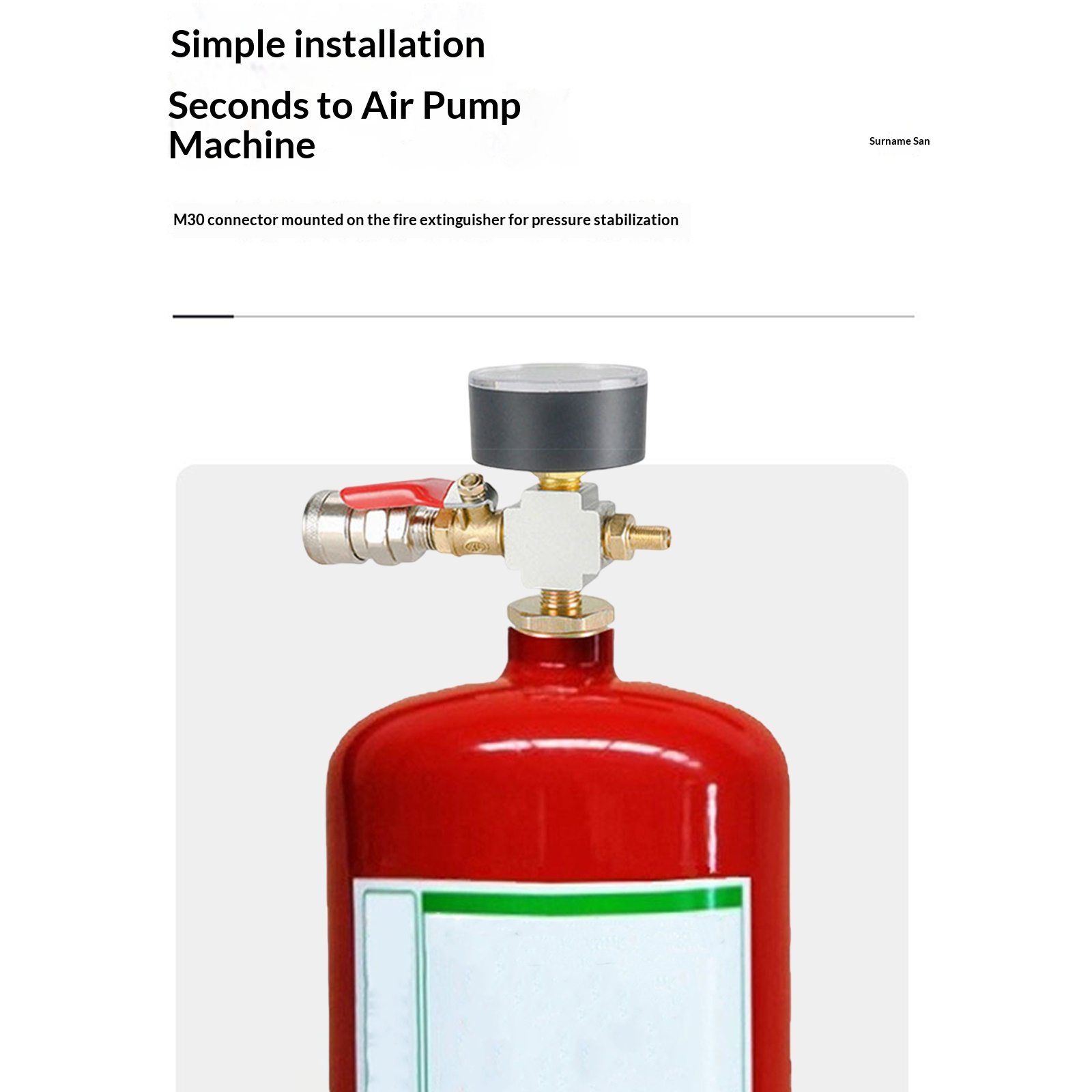 Adaptador de Presión para Tanq - Fire Extinguisher Small reseña y precio