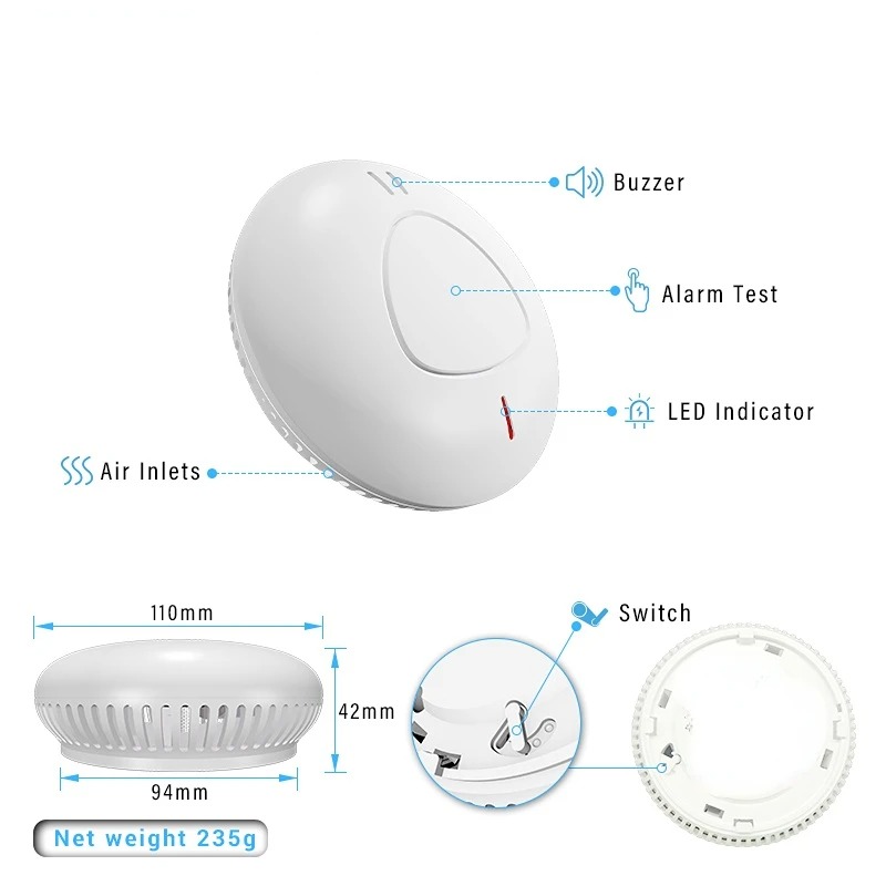 Sistema de alarma de seguridad - Smoke Detector Interconnected reseña y precio