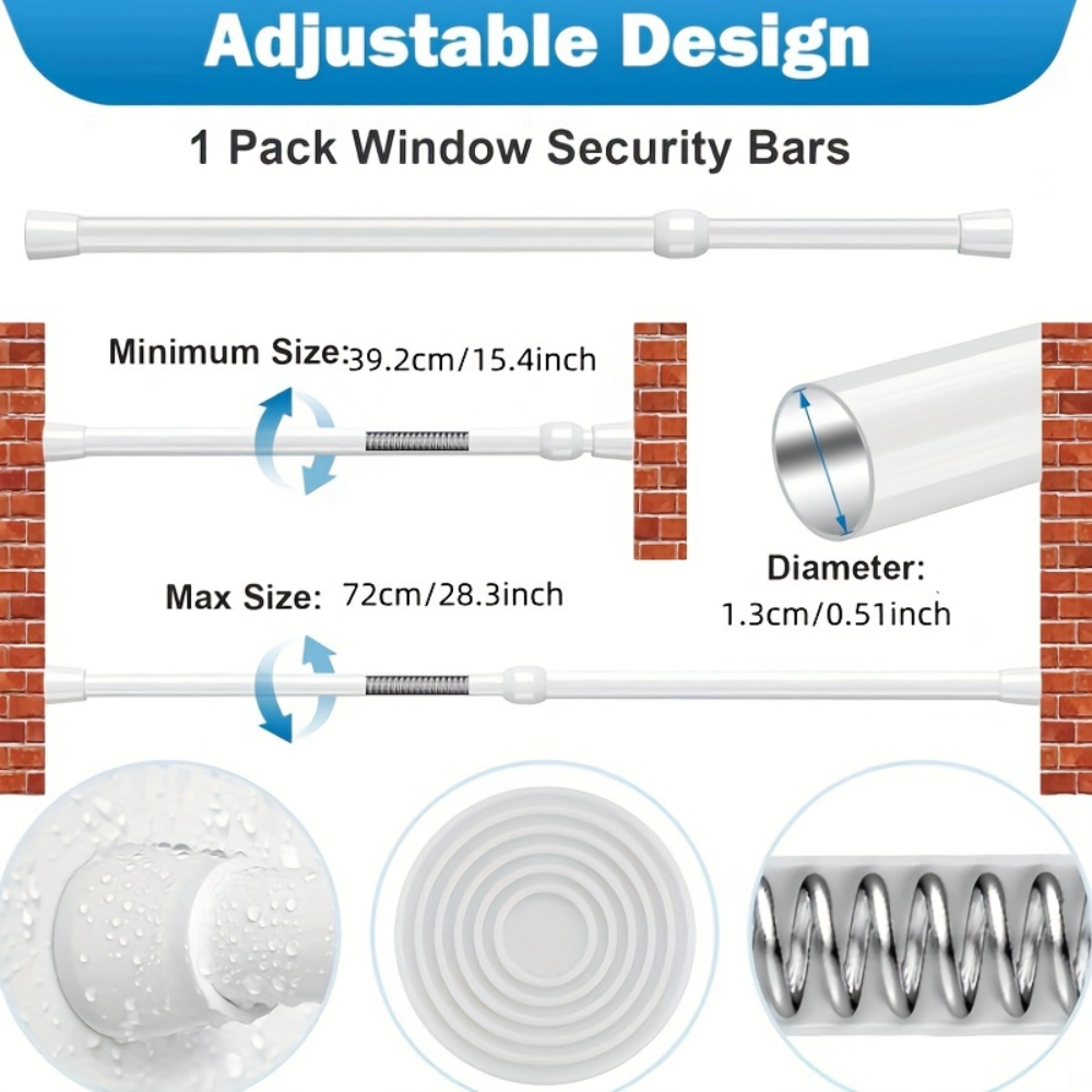 Barra de Seguridad Ajustable d - Window Lock Bar reseña y precio