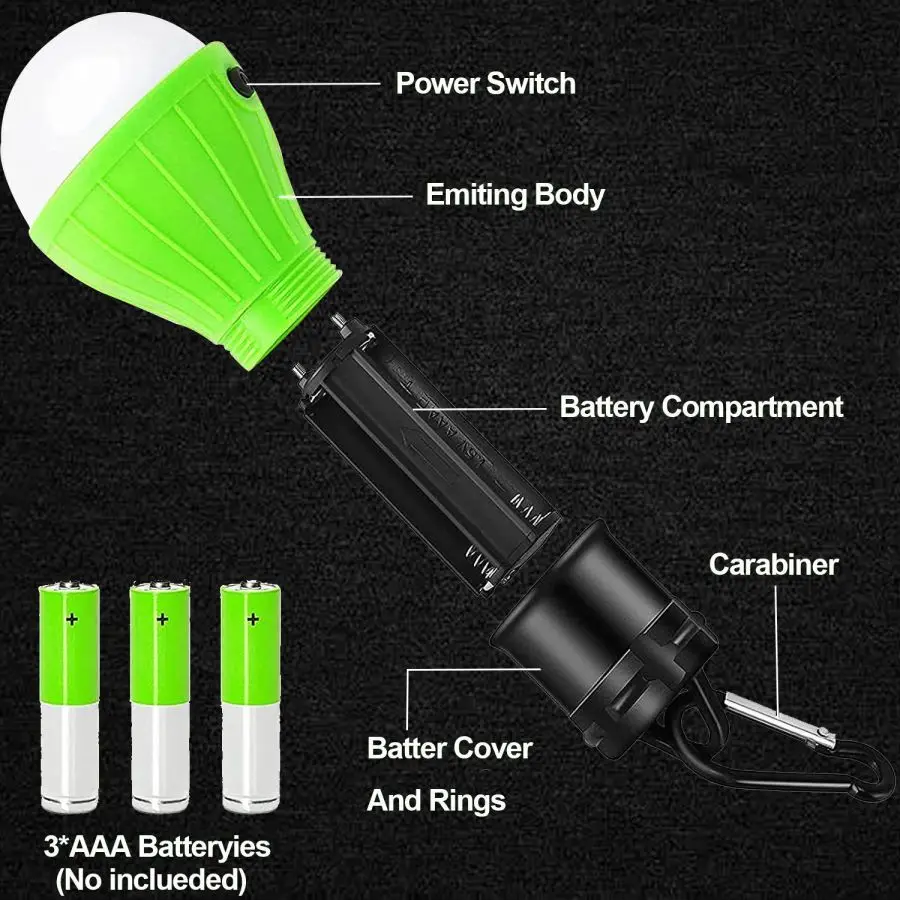 Luces LED para acampar, lámpar - Power Outage Light reseña y precio