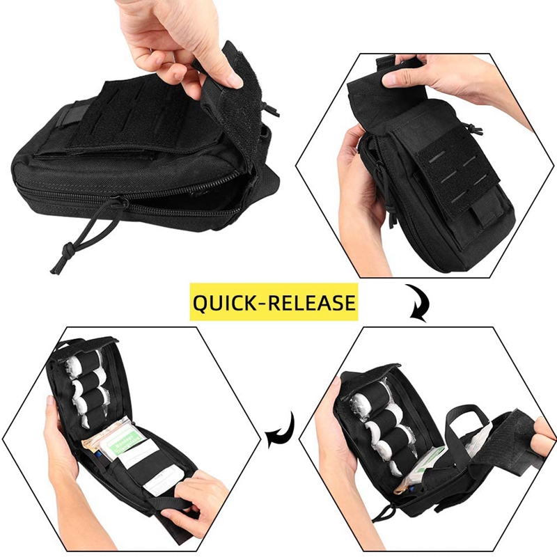 Kit de primeros auxilios tácti - First Aid Bag Kit reseña y precio