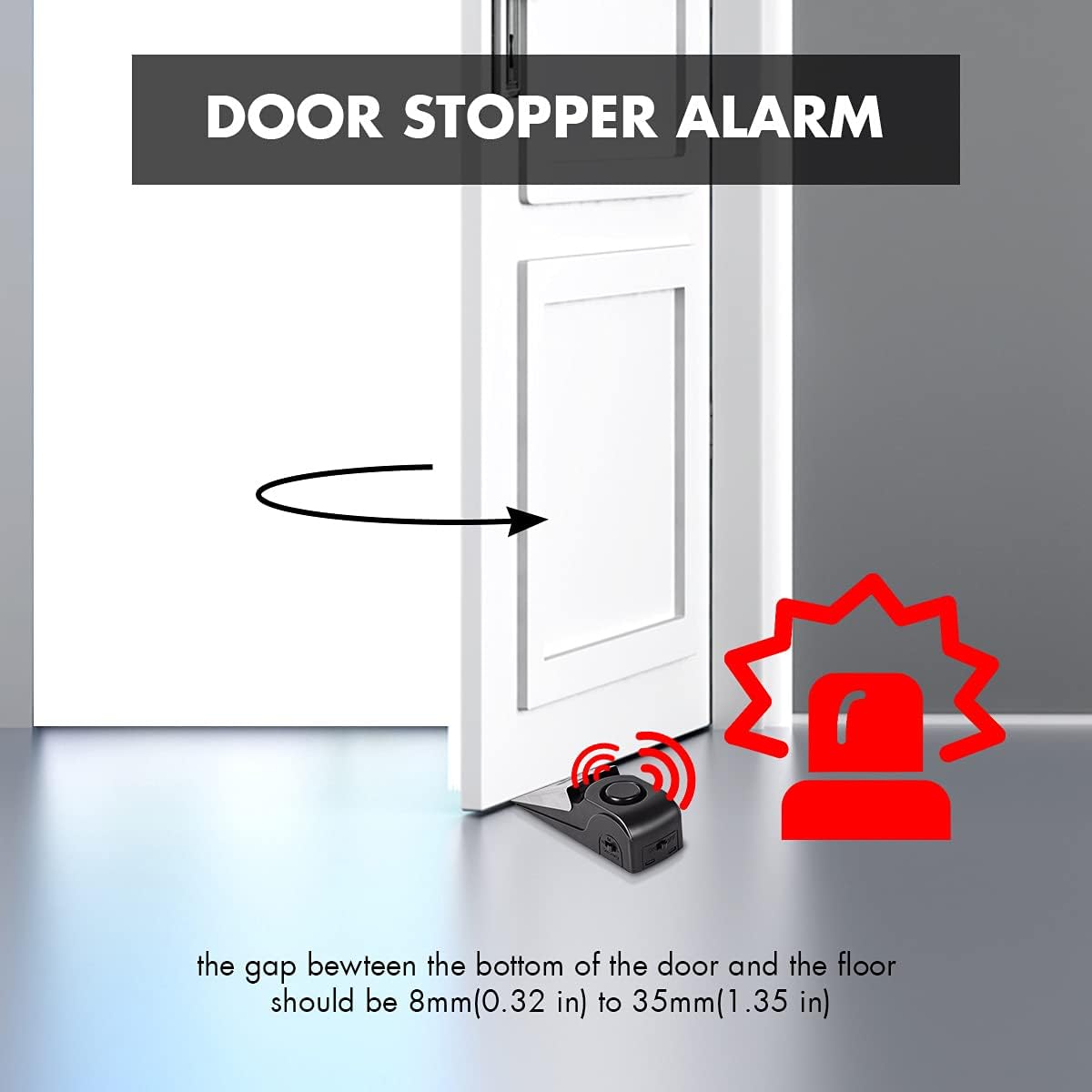 Alarma de tope de puerta, tope - Door Stop Alarm reseña y precio