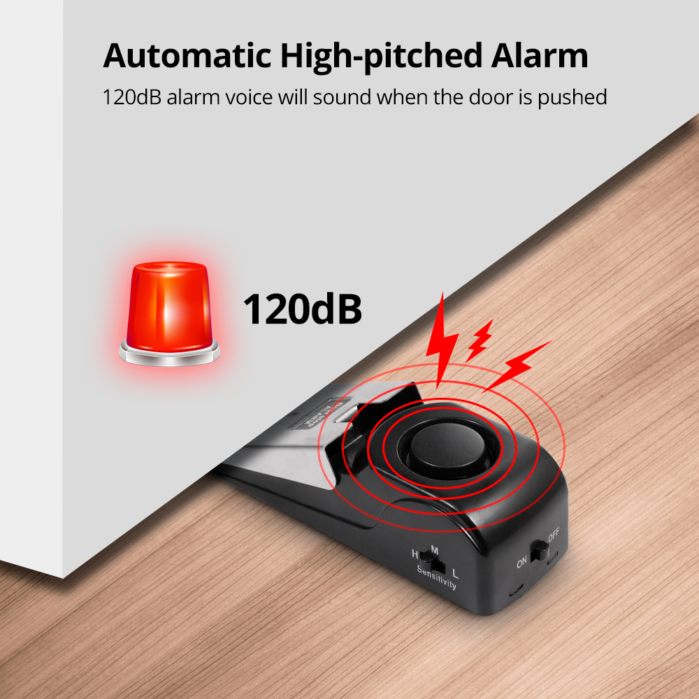 2 uds alarma de Tope de puerta - Door Stop Alarm reseña y precio