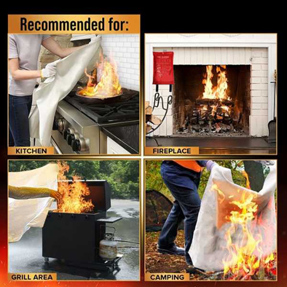 Manta contra incendios de emer - Fire Blanket Kitchen reseña y precio