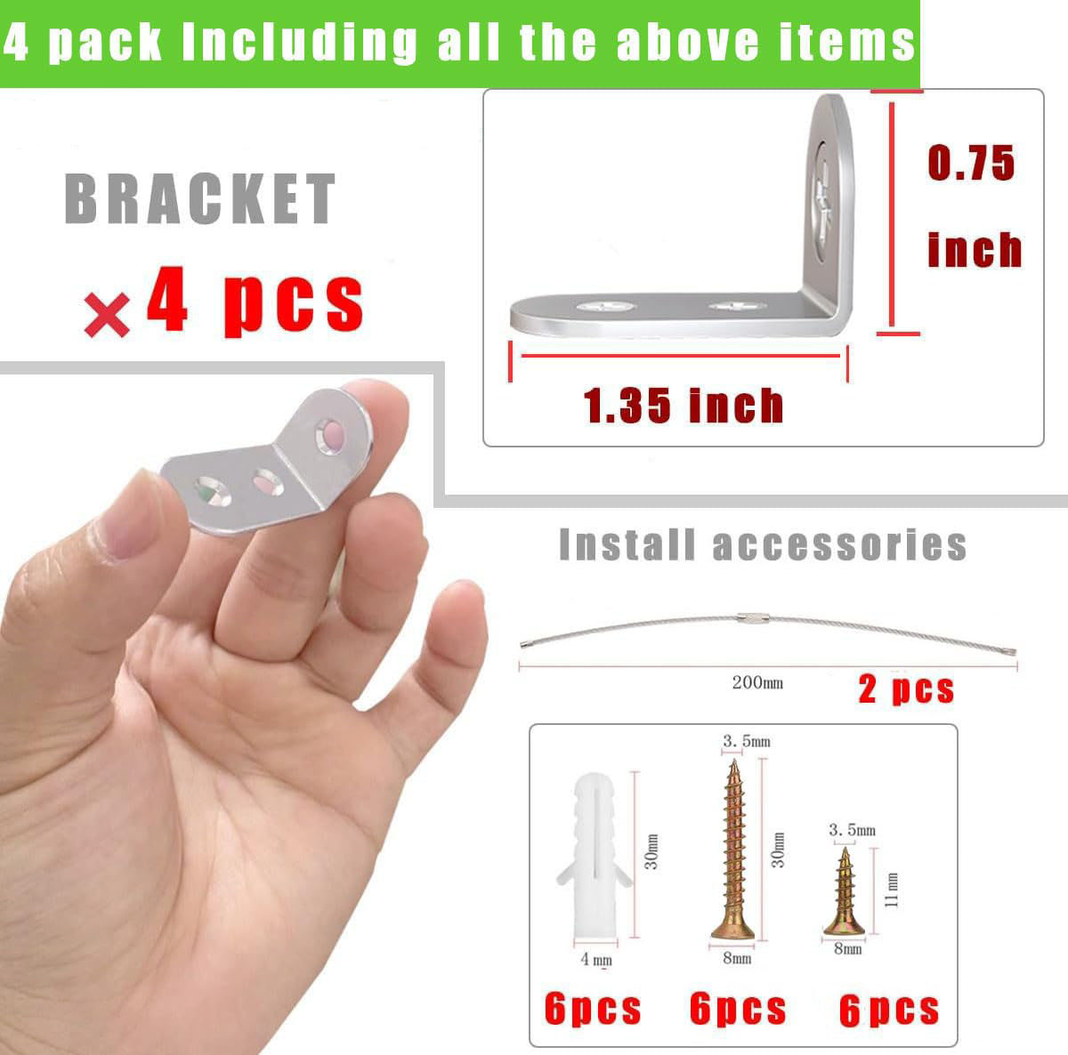 4 piezas de anclajes para mueb - Earthquake Anchor Strap reseña y precio