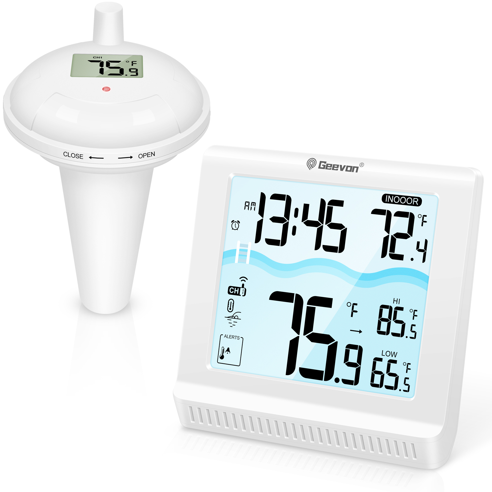 Geevon-termómetro flotante ina - Pool Alarm Float reseña y precio