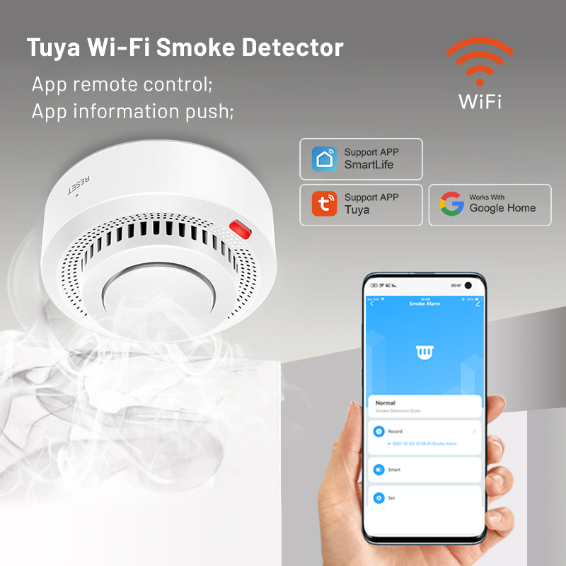 Paquete de 6 Sensores de Humo  - Smoke Detector Interconnected reseña y precio