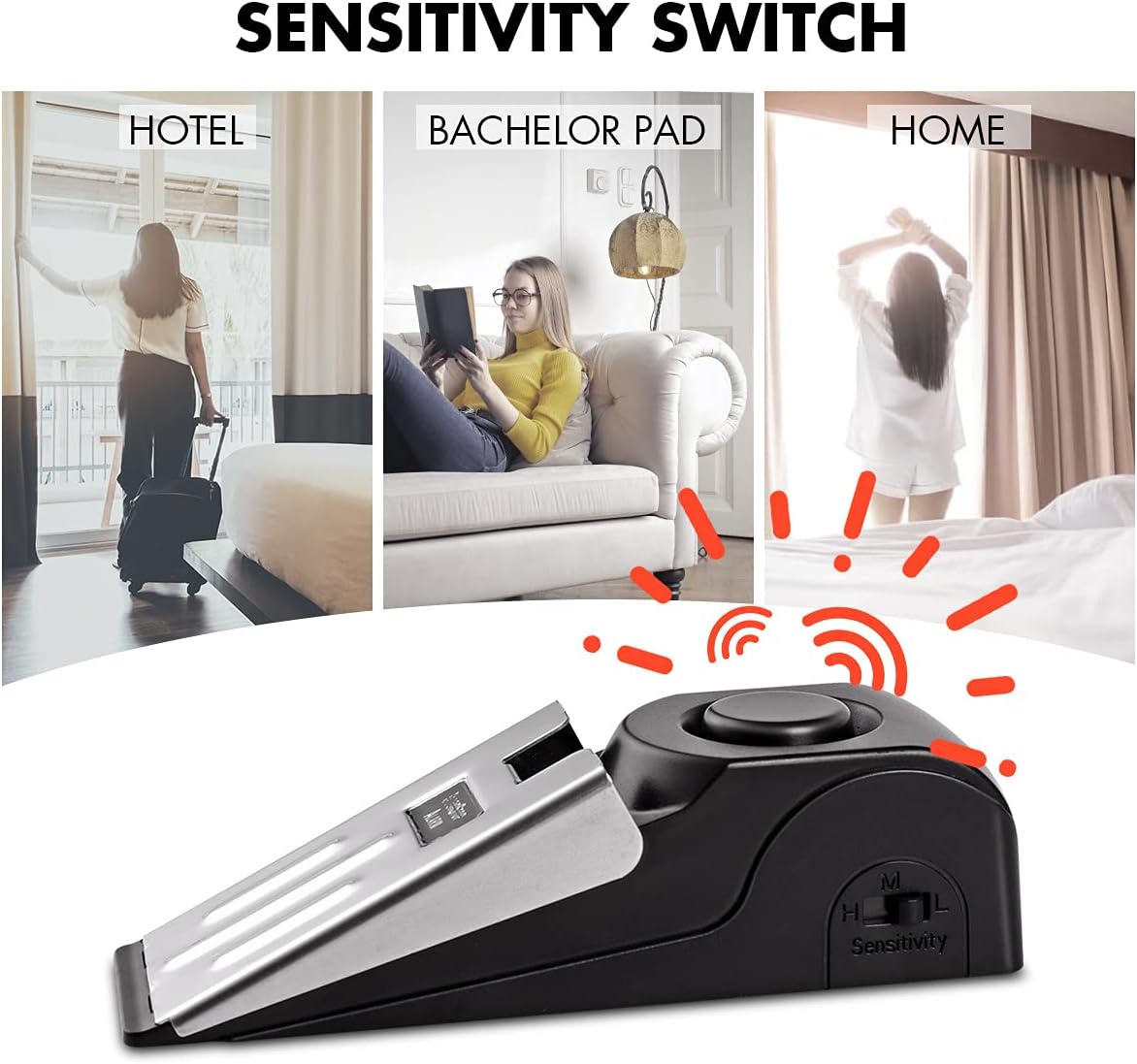 1/2 Uds portátil viaje 120 DB  - Door Stop Alarm reseña y precio